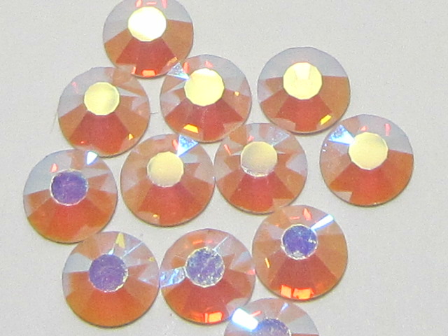 1 Gross 12ss ROSE OPAL AB (VIVA) FLATBACK PRECIOSA Rhinestones